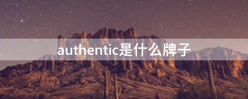 authentic是什么牌子 authenticclothing什么品牌
