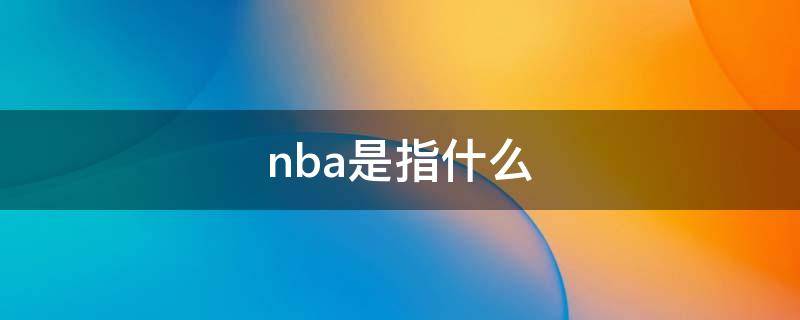 nba是指什么（NBA是指什么意思）