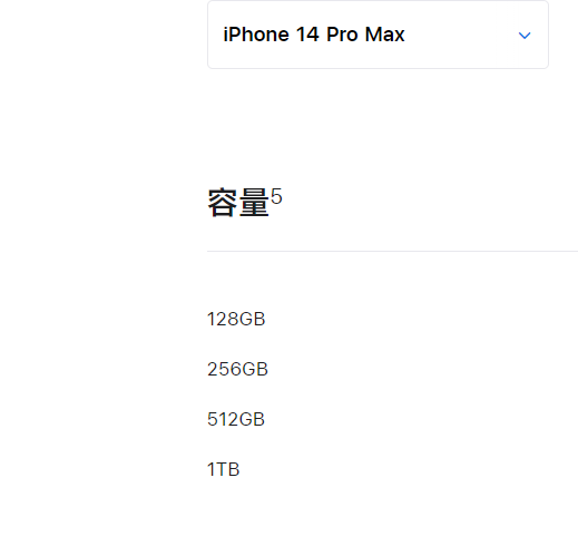 苹果14promax有128G吗
