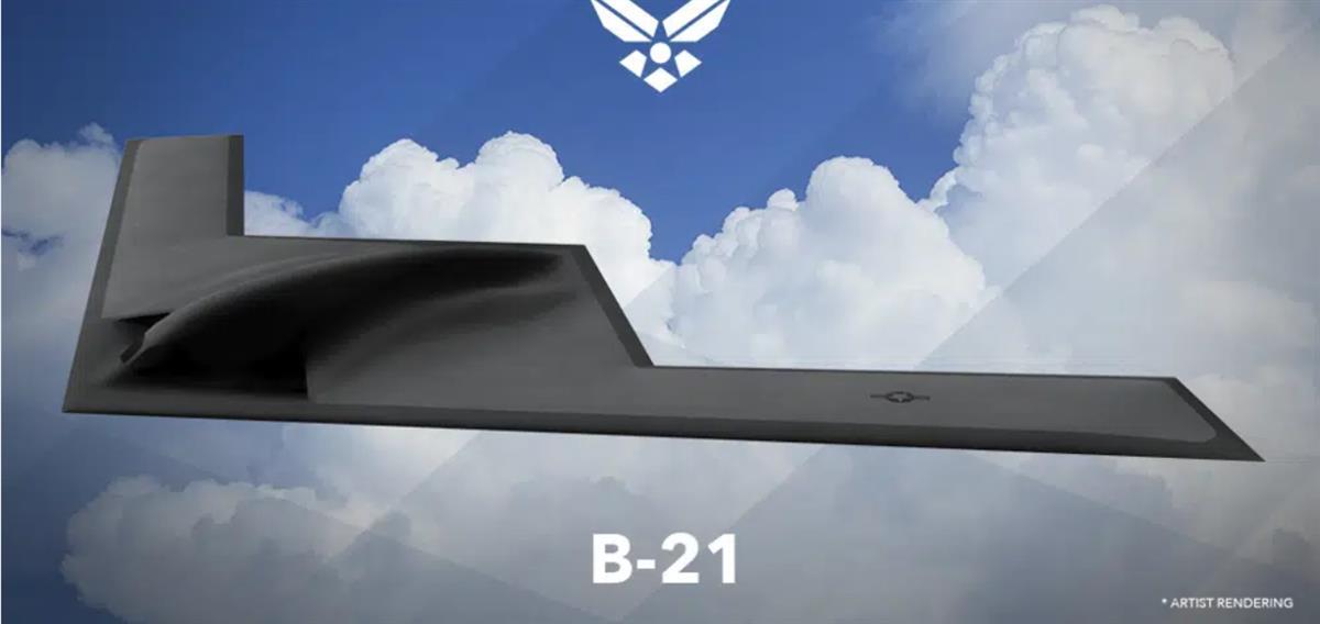 美国新一代隐形轰炸机B-21首次亮相，声称只能闻其声不可见其形