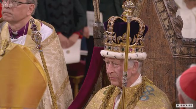 快讯！英媒：英国国王查尔斯三世正式加冕，戴上圣爱德华王冠    
